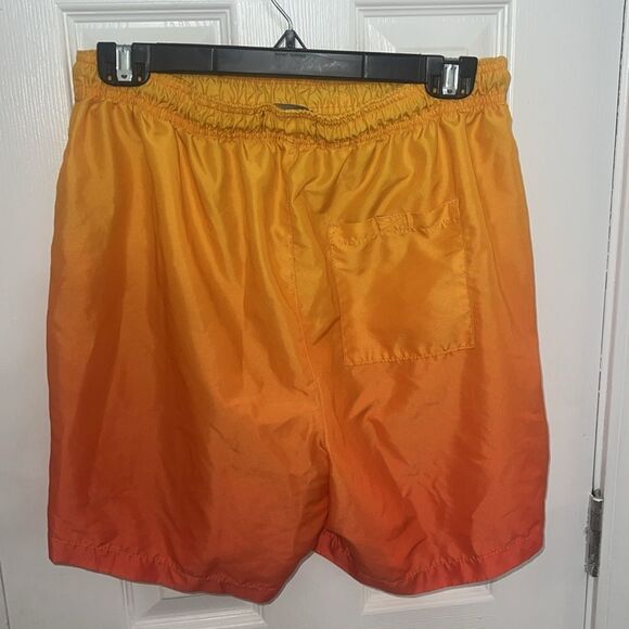 Vibrant Orange Ombre Shorts - Picture 4 of 4